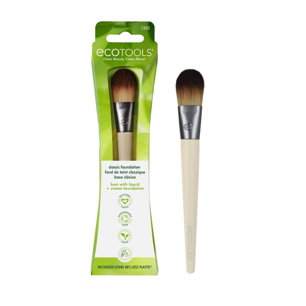 Cọ trang điểm và bông mút Ecotools Makeup Brush các loại màu xanh lá