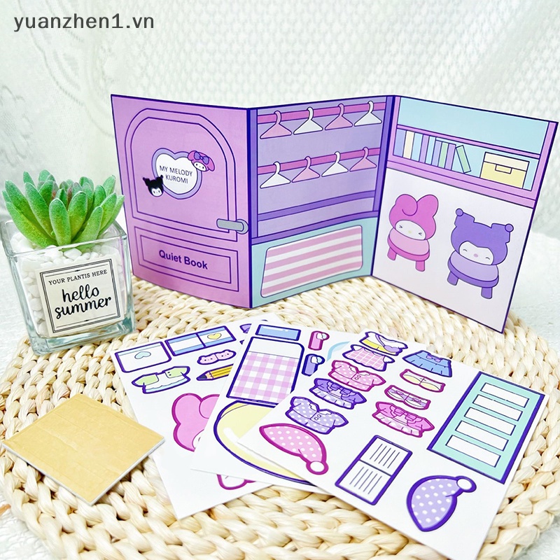 SANRIO Zhen Sách Đồ Chơi Giáo Dục kuromi melody Yên Tĩnh diy Cho Bé Gái vn
