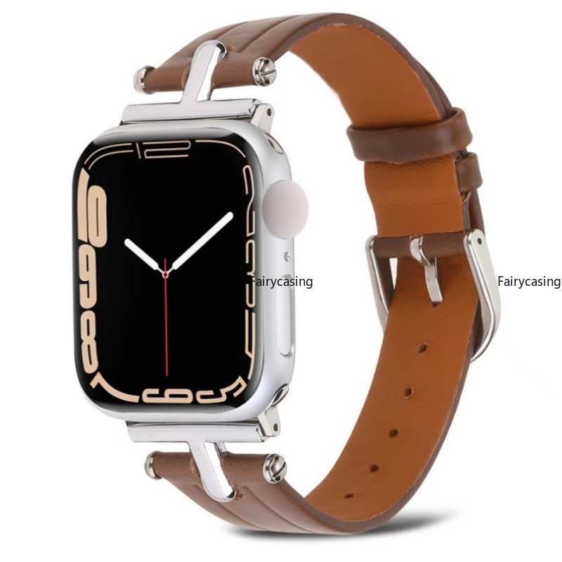 Dây Đeo Bằng Da Thật Cho Đồng Hồ Thông Minh apple watch 49mm 41mm 45mm 40mm 44mm 38mm / 42mm correa iwatch series ultra 8 7 6 se 5 4 3