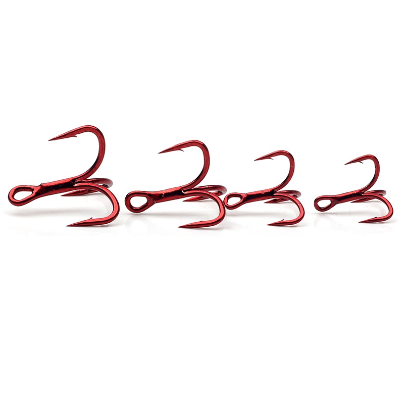 Set 10 4 Lưỡi Câu Cá 6021 6 8 10 12 # Bằng Thép carbon Chất Lượng Cao