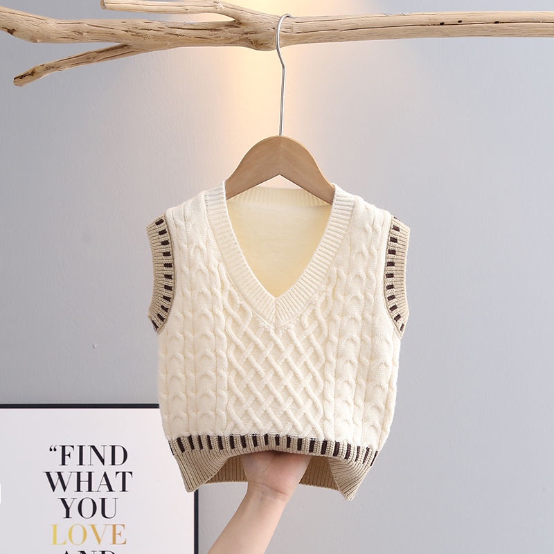Áo sweater Dệt Kim Sát Nách Thời Trang Xuân Thu Cho Bé Trai
