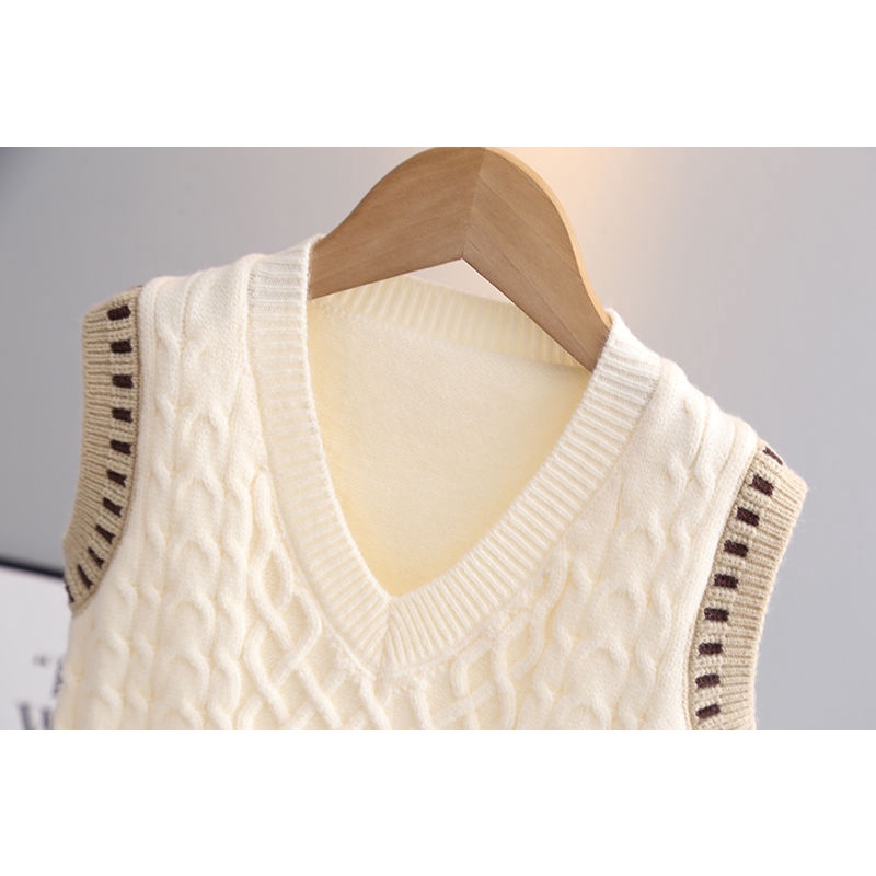Áo sweater Dệt Kim Sát Nách Thời Trang Xuân Thu Cho Bé Trai