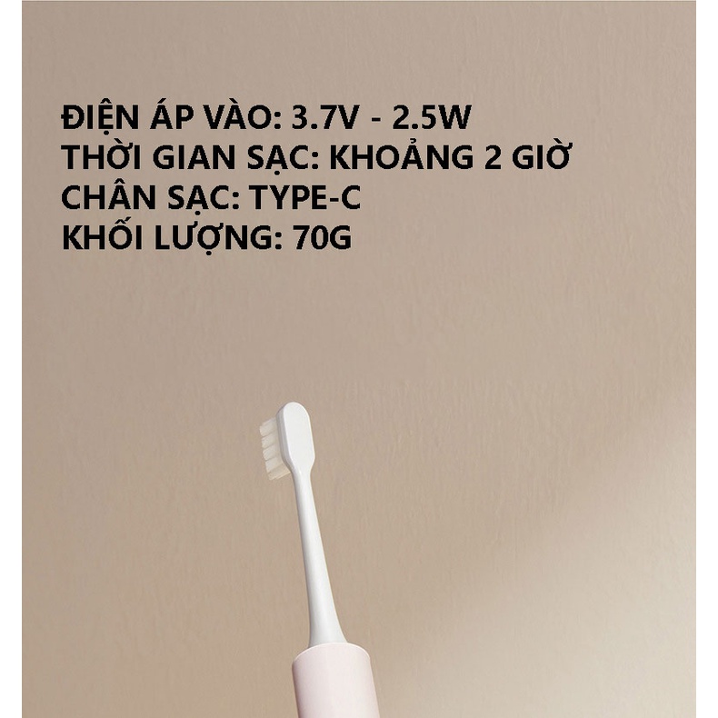 Bàn chải điện Xiaomi Mijia T200 Sonic - Shop MI Ecosystem Authorized