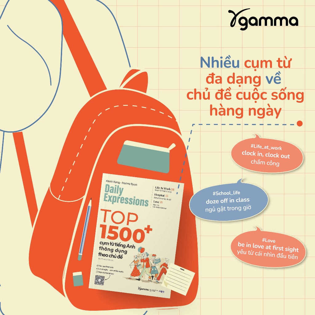 Sách - Daily Expression: Top 1500+ Cụm Từ Tiếng Anh Thông Dụng Theo Chủ Đề (Alpha Books)