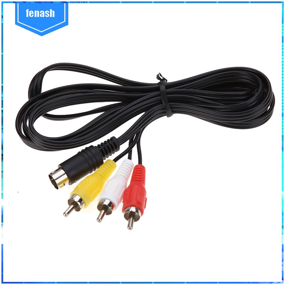 Dây Cáp av 3rca 1.8 m 9 pin Cho Máy Chơi Game sega genesis 2 Hoặc 3 ✨