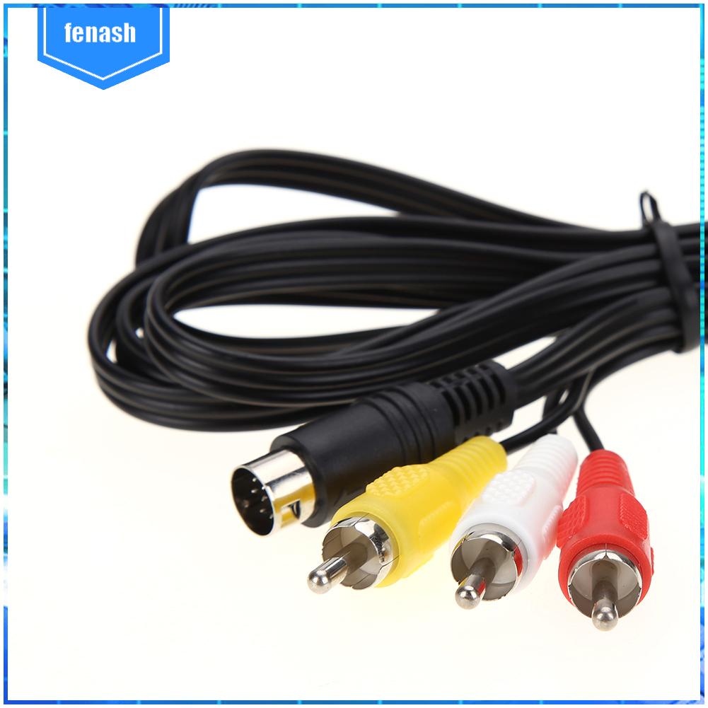 Dây Cáp av 3rca 1.8 m 9 pin Cho Máy Chơi Game sega genesis 2 Hoặc 3 ✨
