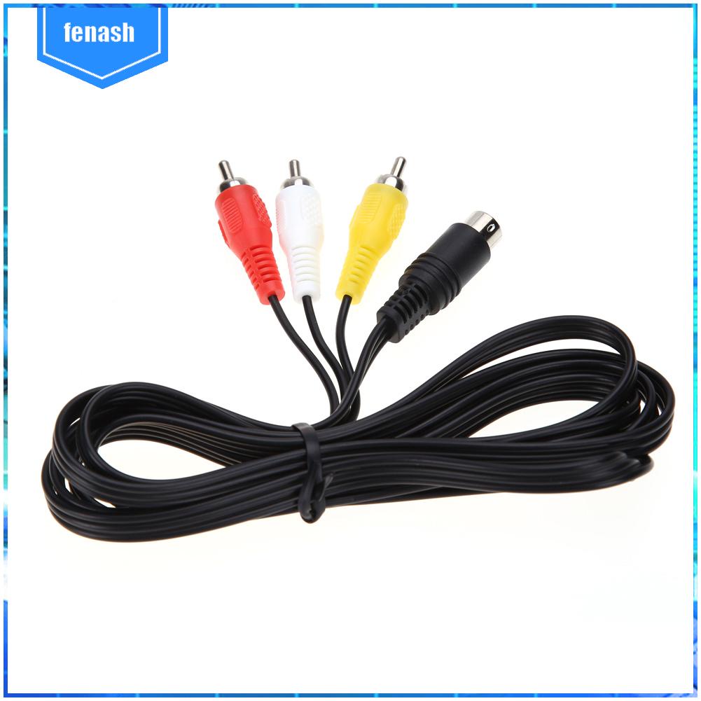 Dây Cáp av 3rca 1.8 m 9 pin Cho Máy Chơi Game sega genesis 2 Hoặc 3 ✨