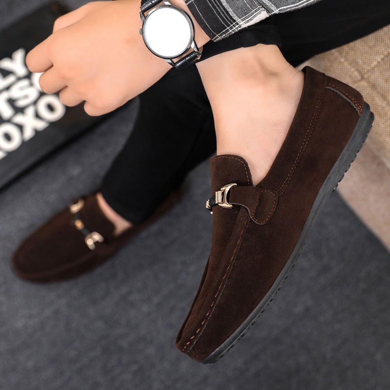 Giày Lười Da Lộn Thời Trang Dành Cho Nam