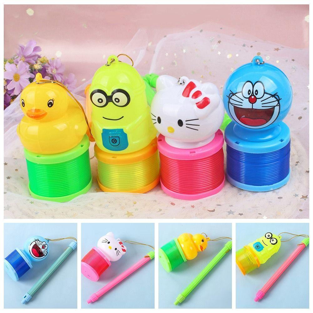 Rebuy1 Lồng Đèn Lò Xo Hình Tròn Bằng Nhựa Có Thể Gấp Lại Sáng Tạo Cho Bé