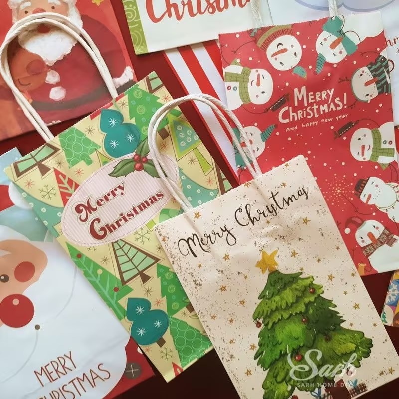 1 Túi Đựng Quà Giáng Sinh Hình Ông Già Noel