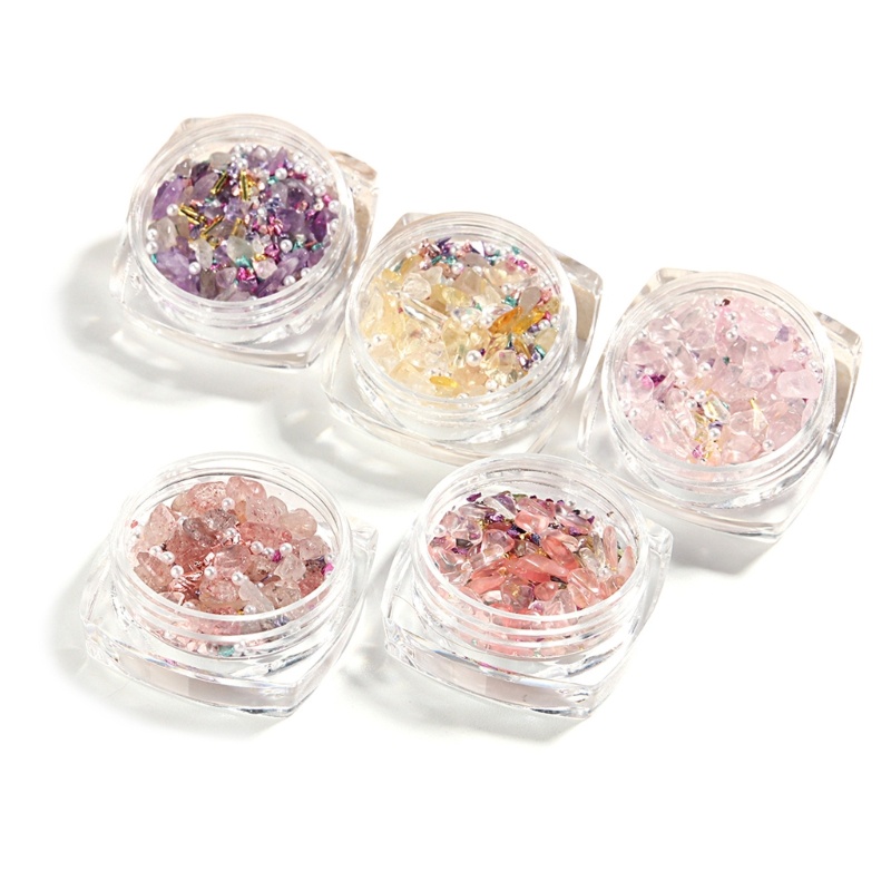 Ivy Bộ Hạt Kim Cương Giả Lấp Lánh Trang Trí Móng Tay Nghệ Thuật Tự Làm Sáng