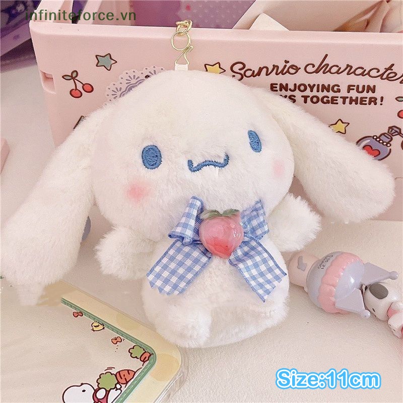 Móc Khóa Hình Búp Bê anime kuromi melody cinnamoroll Nhồi Bông Đáng Yêu Trang Trí Xe Hơi