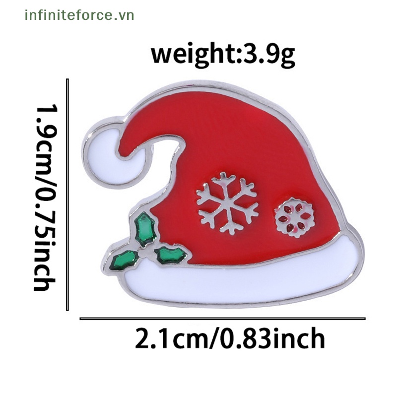 Ghim Cài Áo Họa Tiết Giáng Sinh Hoạt Hình Dễ Thương Trang Trí Cây Thông Noel