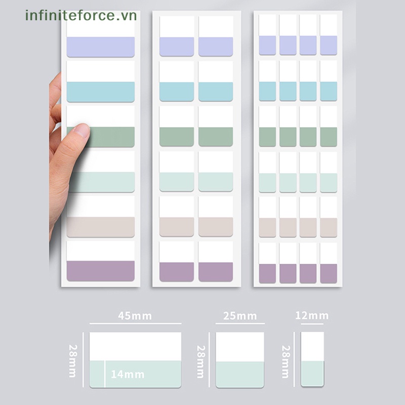 Bộ 240 Thẻ Ghi Chú Đánh Dấu Sách Nhiều Màu Có Thể Tháo Rời