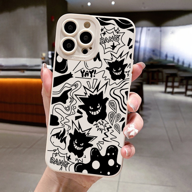 Ốp Điện Thoại Silicon Mềm Chống Sốc Hình Quái Vật Cho iPhone 15 Pro Max 14 13 12 11 Pro Max Mini XR 