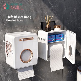 Hộp đựng cuộn giấy vệ sinh gắn tường cao cấp đa năng