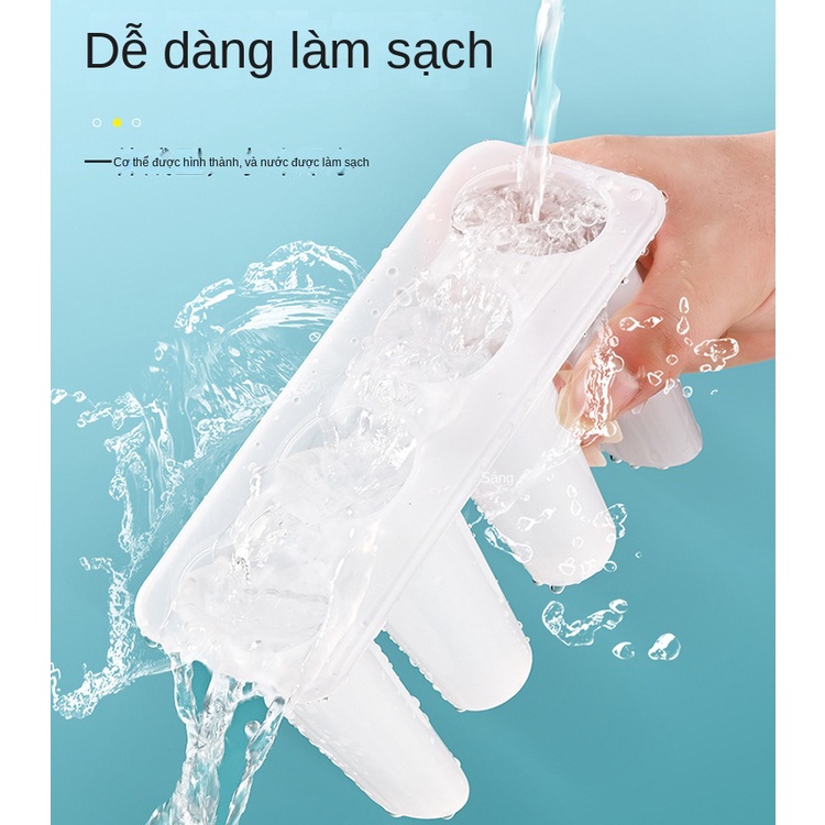 Khuôn Làm Kem gelato Hai Hình Dạng Có Nắp Đậy