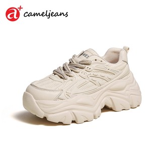 Cameljeans Giày Thể Thao Đế Dày Siêu Nhẹ Phối Lưới Thoáng Khí Thời Trang Cho Nữ