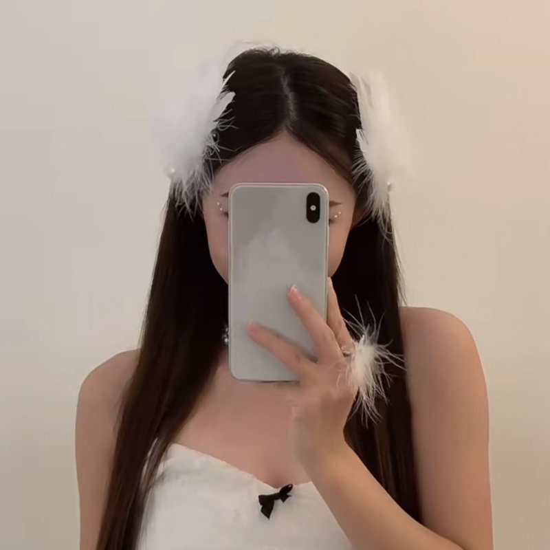 Kẹp Tóc Hình Lông Vũ Cho Thanh Thiếu Niên