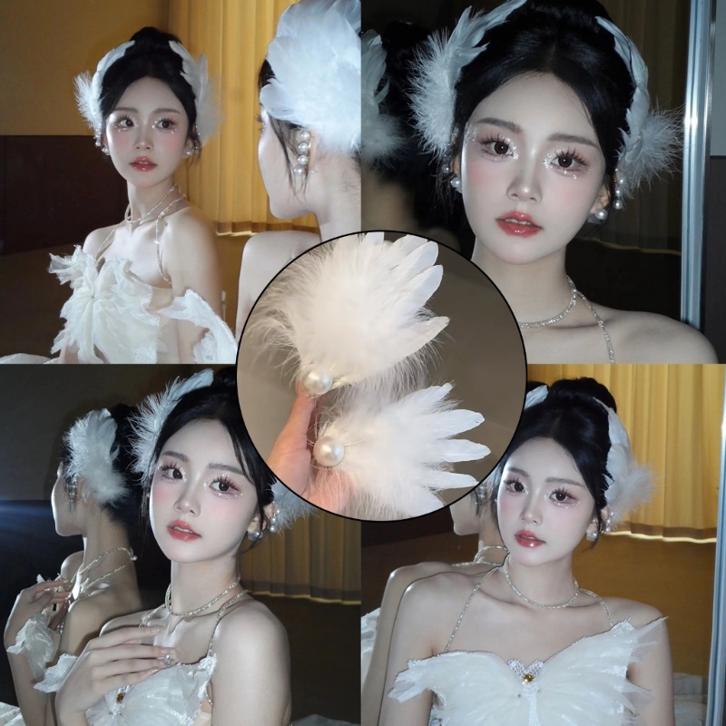 Kẹp Tóc Hình Lông Vũ Cho Thanh Thiếu Niên