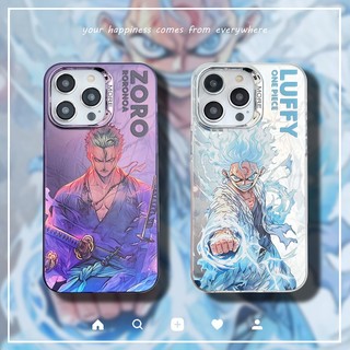 Ốp Điện Thoại imd Màu Bạc Nhám Hình luffy zoro one piece Cho iphone 14 pro max 13 12 pro max 11
