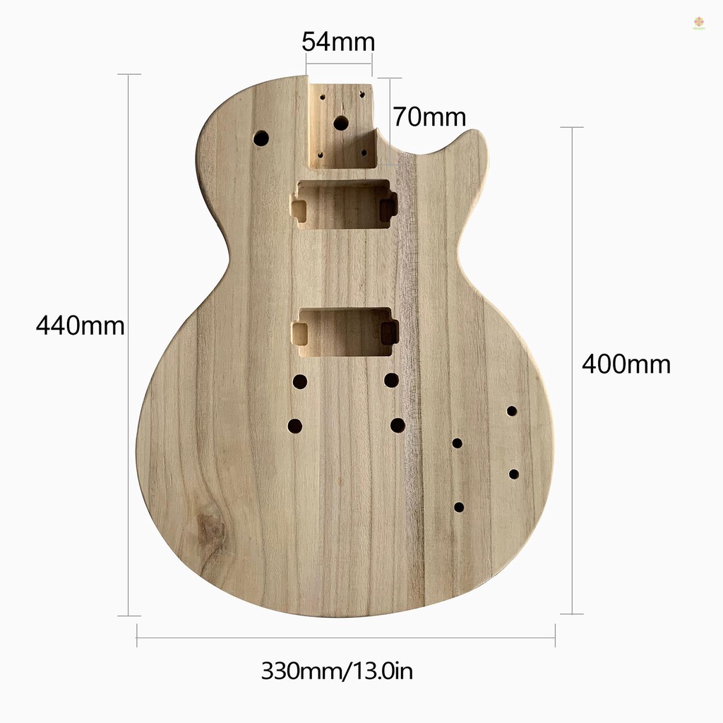Nicephoto Thùng Gỗ Đàn guitar Điện Không Hoàn Thiện diy