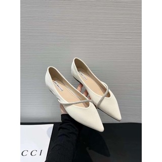 Giày bệt búp bê quai đá chéo meibaiyi x8833-343
