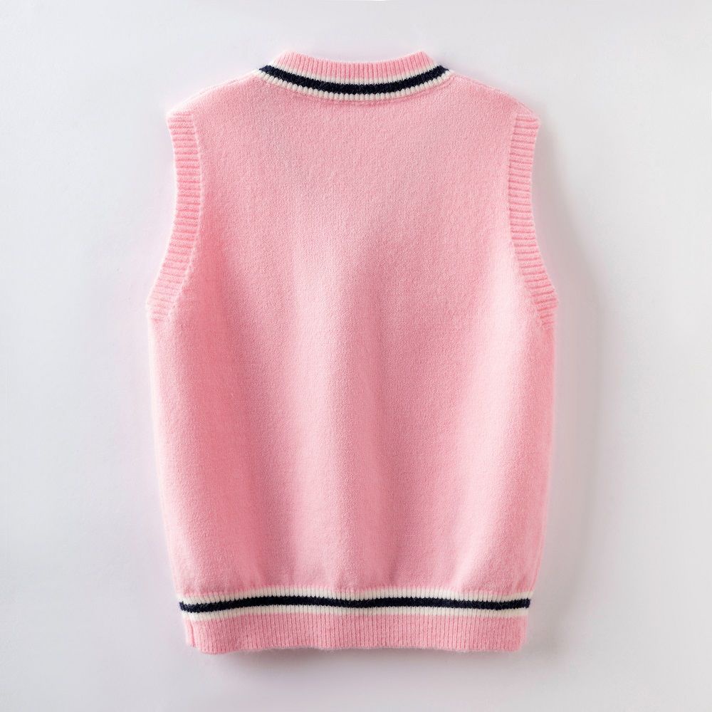 Áo Khoác sweater Không Tay Phong Cách Thời Trang Xuân Thu Mới 2023 Dành Cho Bé Gái