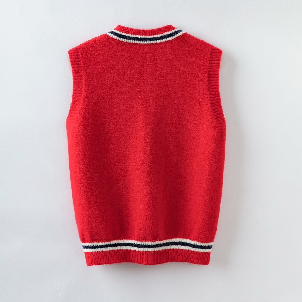 Áo Khoác sweater Không Tay Phong Cách Thời Trang Xuân Thu Mới 2023 Dành Cho Bé Gái