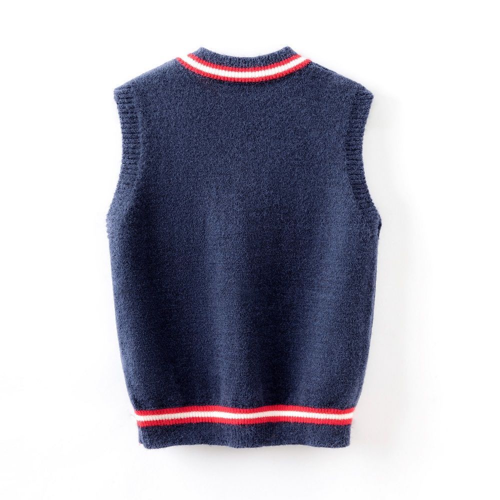 Áo Khoác sweater Không Tay Phong Cách Thời Trang Xuân Thu Mới 2023 Dành Cho Bé Gái