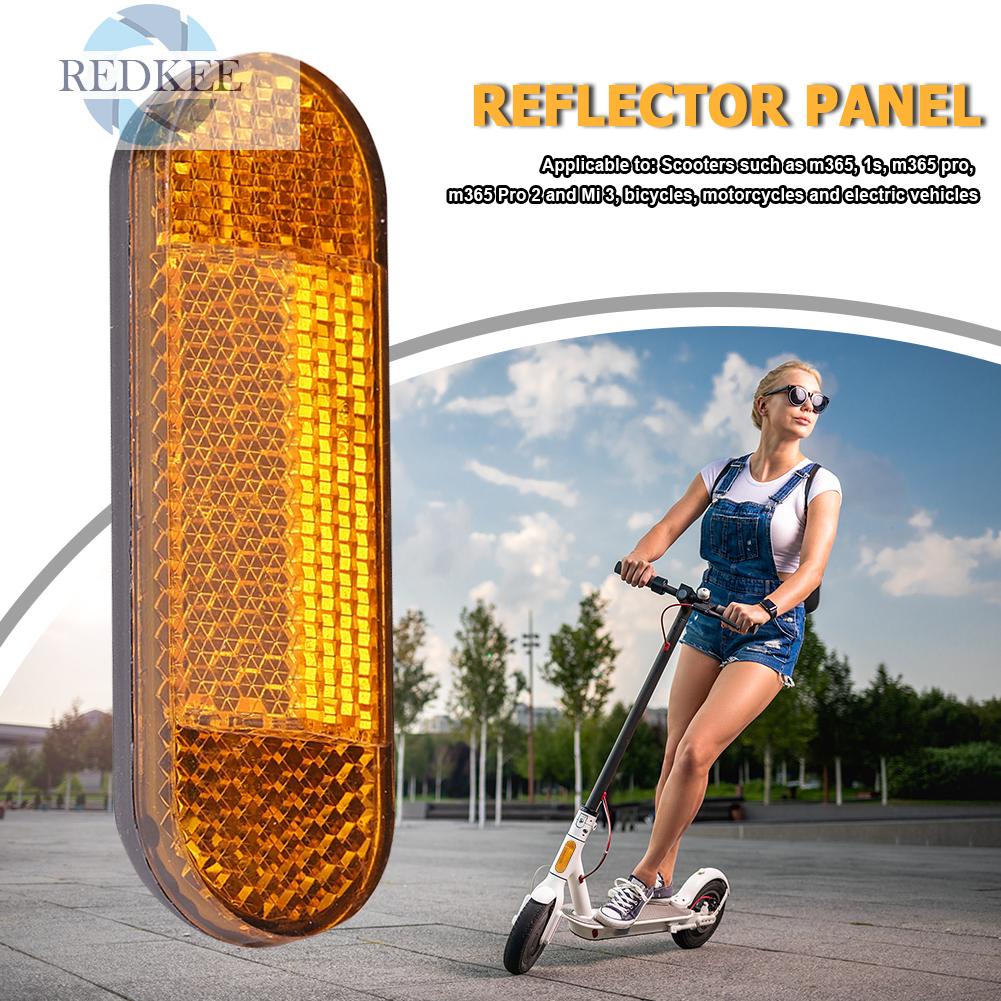 Miếng Dán Phản Quang Cảnh Báo An Toàn Phía Trước Cho Xe Máy Điện scooter m365 pro 2