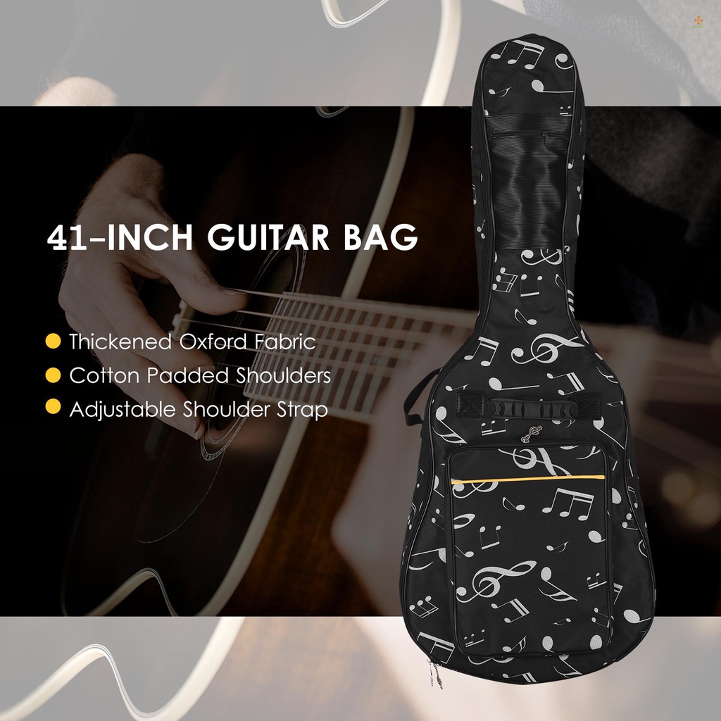 Nicephoto Túi Đựng Đàn guitar 41-inch Bằng Vải oxford Dày Dặn Có Đệm cotton Đeo Vai Có Thể Điều Chỉnh