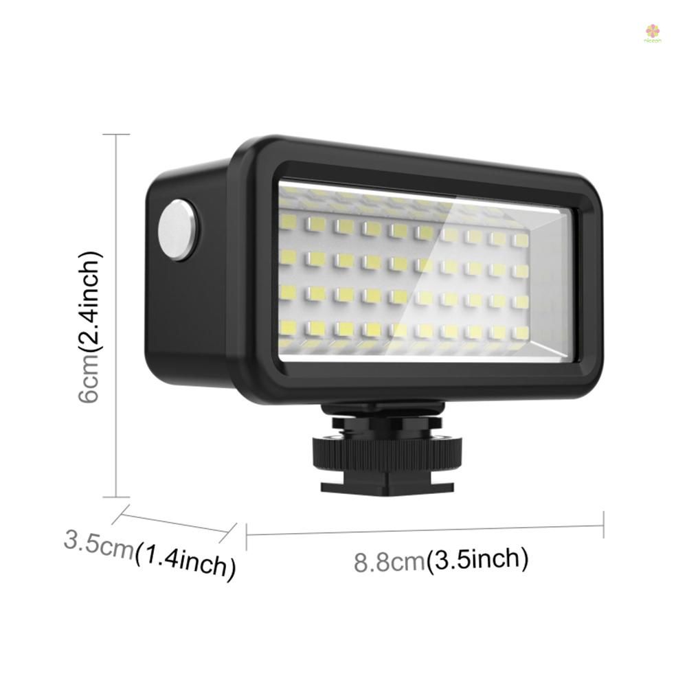 Nicephoto Đèn Lặn puluz pu631b Chống Thấm Nước 6000k-6500k ipx8 Dưới Nước 40m Kèm 8 Bộ Lọc Màu Chuyên Dụng
