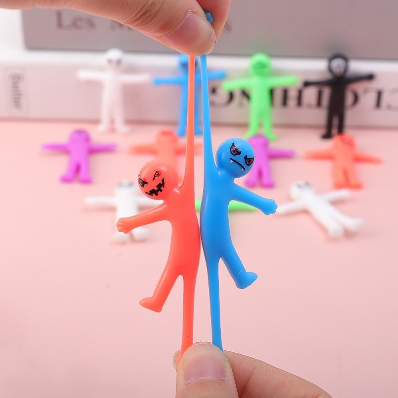 Set 1 / 5 Đồ Chơi Bóp Tay Hình Người Đàn Ông halloween Nhiều Màu Sắc Giải Tỏa Căng Thẳng