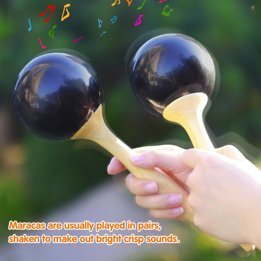 Nicephoto Cặp Nhạc Cụ Sáo maracas shakers Tiếng Nhạc