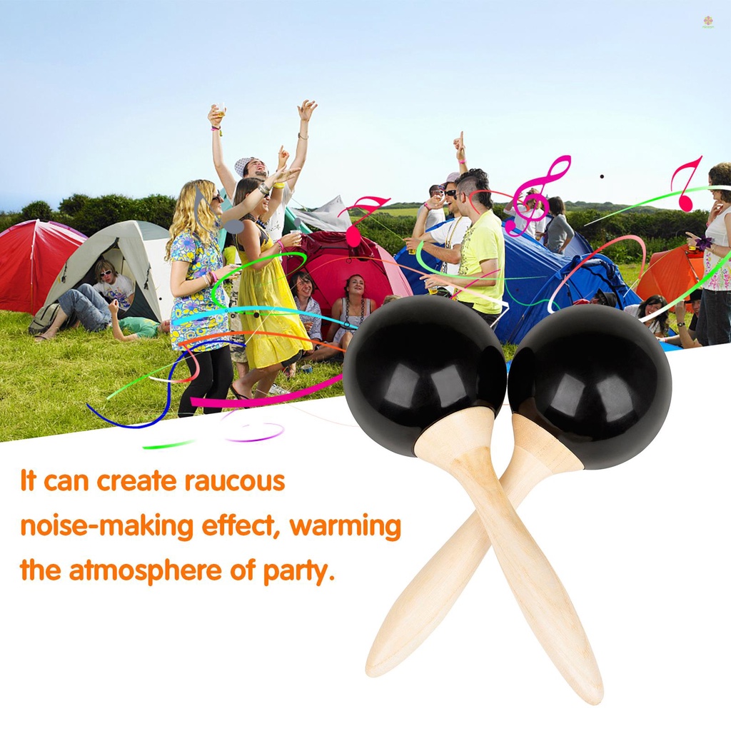 Nicephoto Cặp Nhạc Cụ Sáo maracas shakers Tiếng Nhạc