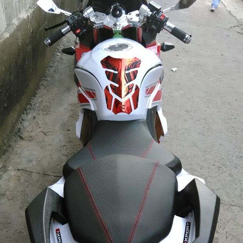 Miếng Dán Trang Trí Bình Xăng Xe Mô Tô 3d Bằng pvc Mềm Chống Va Chạm / Trầy - YKD