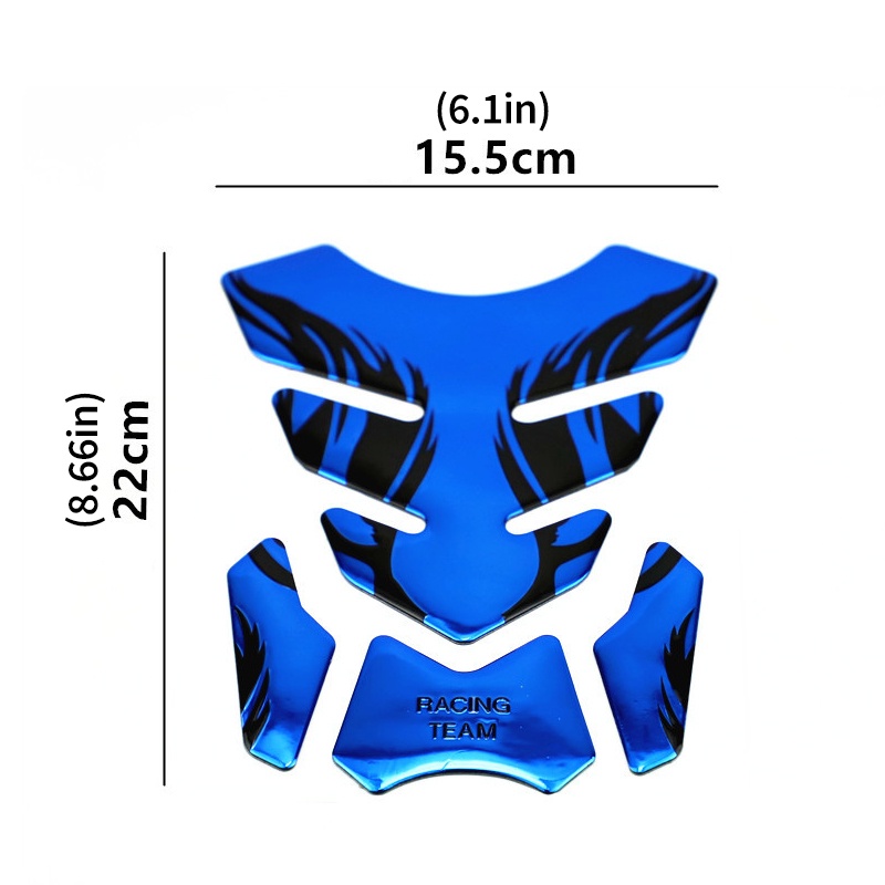 Miếng Dán Trang Trí Bình Xăng Xe Mô Tô 3d Bằng pvc Mềm Chống Va Chạm / Trầy - YKD