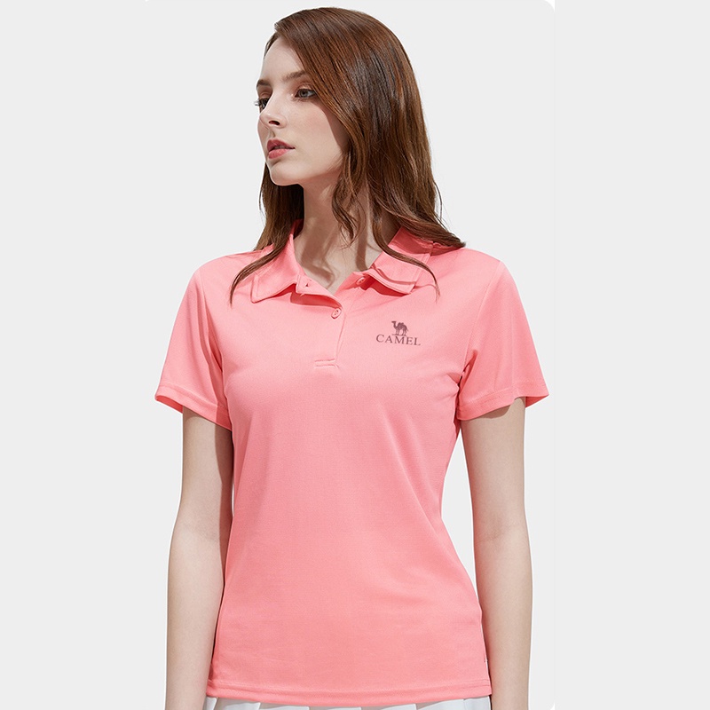 CAMEL SPORTS Áo polo Thể Thao Ngắn Tay Thoáng Khí Mau Khô Thời Trang Cho Nữ