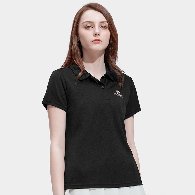 CAMEL SPORTS Áo polo Thể Thao Ngắn Tay Thoáng Khí Mau Khô Thời Trang Cho Nữ
