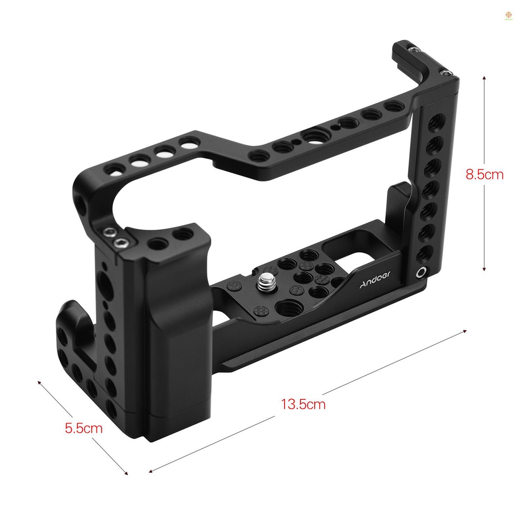 Khung Hợp Kim Nhôm Kèm Ngàm Gắn 1 / 4 3 / 8 Cho Máy Ảnh andoer m6 mark ii