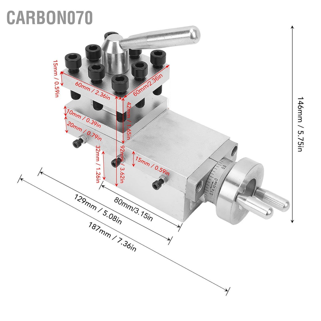 Giá đỡ dụng cụ vuông 60X60mm Thay Đổi Nhanh Chóng Cho Máy Tiện 210 8X16 220X400 220X600 220X750
