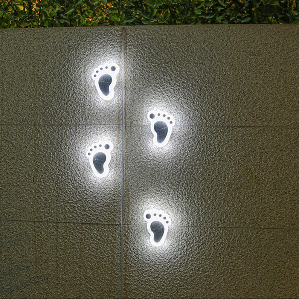 Đèn Led Solar Bear Paw Light Sân vườn ngoài trời Đèn ngầm chống thấm nước cho sân cỏ Trang trí sân ngoài trời Đèn chân ngoài trời Đèn tường góc lõm Đèn hoa sân vườn bên ngoài