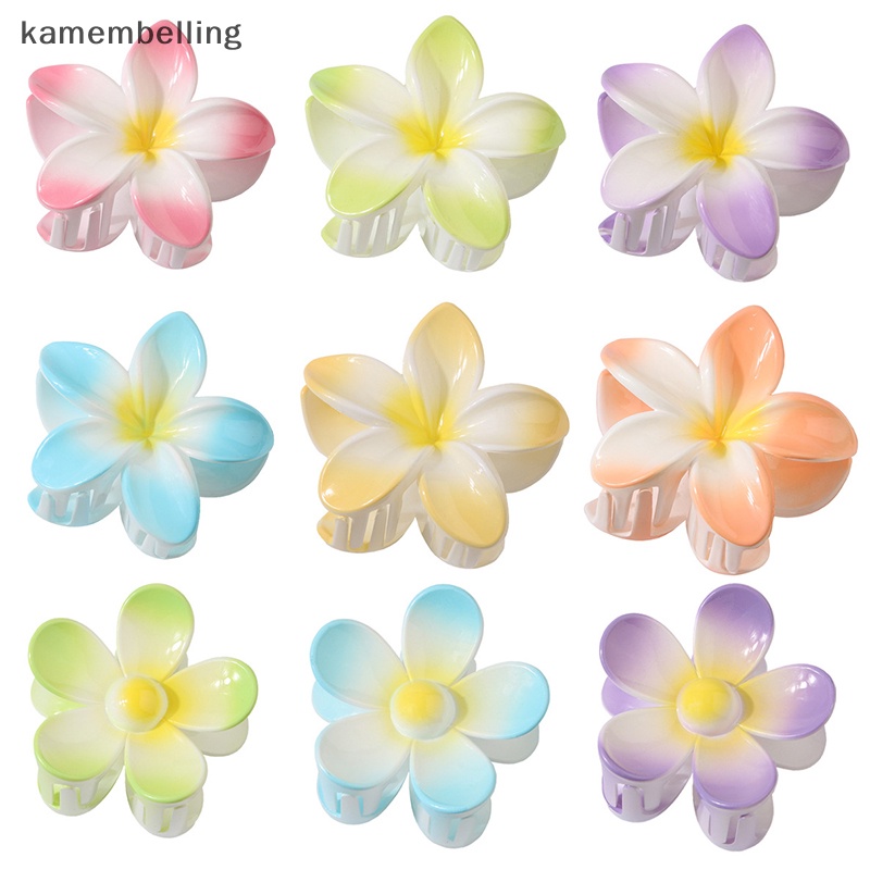Kamembelling Kẹp Tóc Hình Bông Hoa Nhiều Màu Sắc Phong Cách vintage Thời Trang Cho Nữ