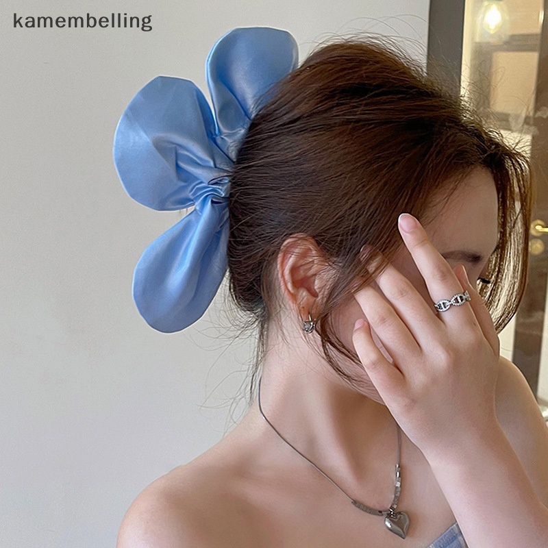 Kamembelling Dây Buộc Tóc Co Giãn Hình Hoa Xinh Xắn Cho Nữ