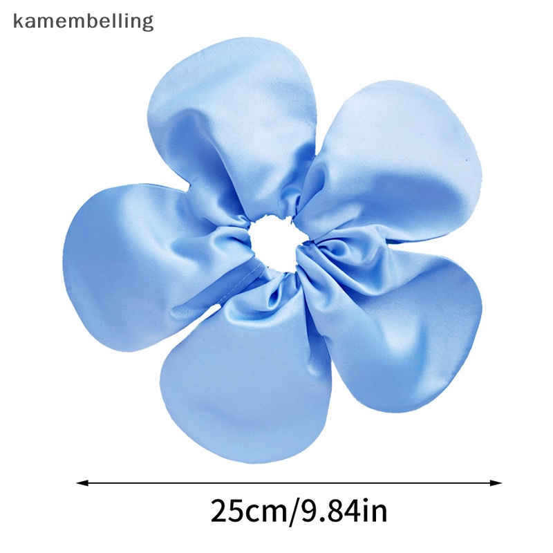 Kamembelling Dây Buộc Tóc Co Giãn Hình Hoa Xinh Xắn Cho Nữ