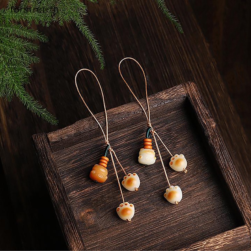 Dây Đeo Điện Thoại Chống Thất Lạc Hình Chân Mèo Dễ Thương