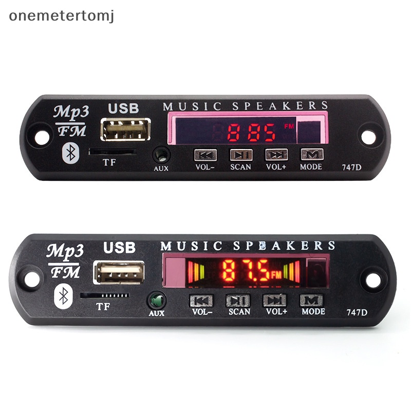 Onemetertomj Bộ Khuếch Đại Âm Thanh bluetooth 5.0 mp3 fm usb Mô-Đun aux 3.5 mm Cho Xe Hơi