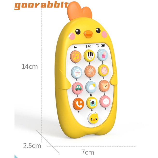 Goorabbit Đồ Chơi Âm Nhạc Hình Gà Hoạt Hình Cho Bé