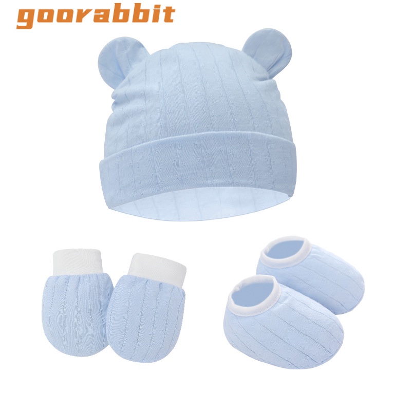 Bộ Trang Phục 3 Món Gồm Áo + Găng Tay + Mũ + Găng Tay + Giày Cho Bé Sơ Sinh